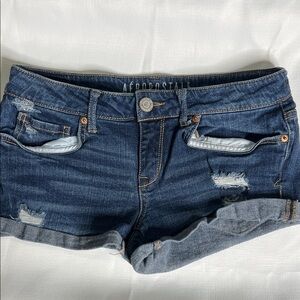 Aeropostale Women's Blue Denim Shorts